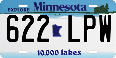 MN license plate 622LPW