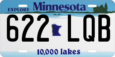 MN license plate 622LQB