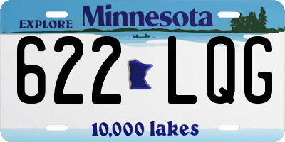 MN license plate 622LQG