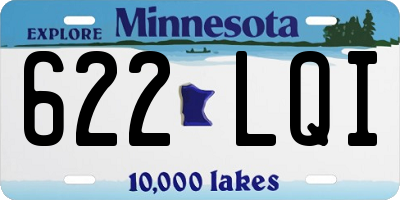 MN license plate 622LQI