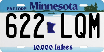 MN license plate 622LQM