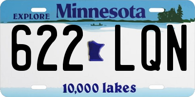 MN license plate 622LQN