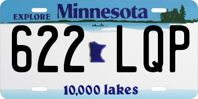 MN license plate 622LQP