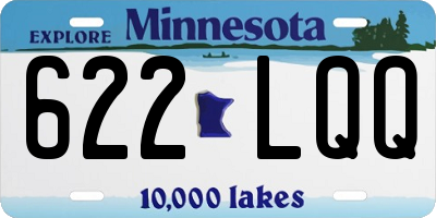 MN license plate 622LQQ