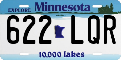 MN license plate 622LQR