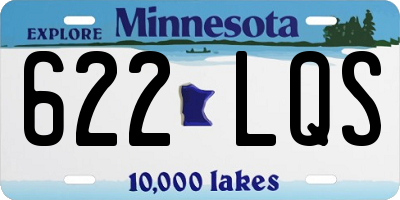MN license plate 622LQS
