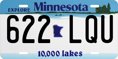 MN license plate 622LQU