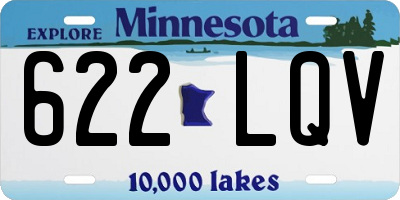 MN license plate 622LQV