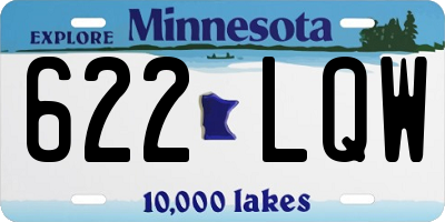 MN license plate 622LQW