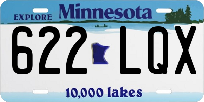 MN license plate 622LQX