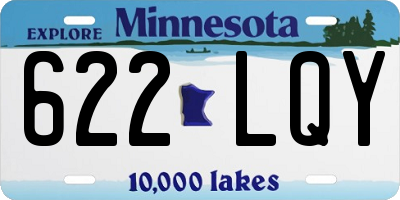 MN license plate 622LQY