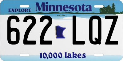 MN license plate 622LQZ
