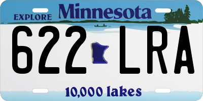MN license plate 622LRA