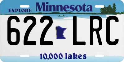 MN license plate 622LRC