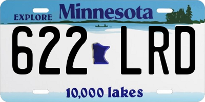 MN license plate 622LRD