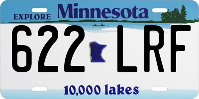 MN license plate 622LRF