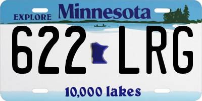 MN license plate 622LRG