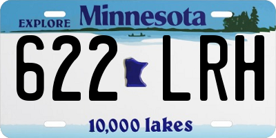 MN license plate 622LRH
