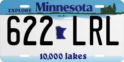 MN license plate 622LRL