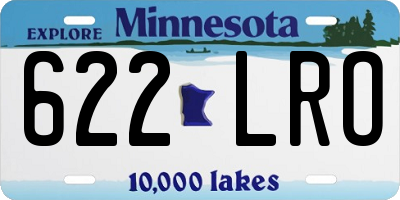 MN license plate 622LRO
