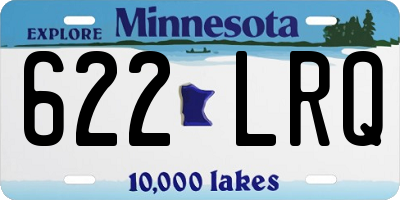 MN license plate 622LRQ