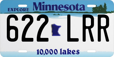 MN license plate 622LRR