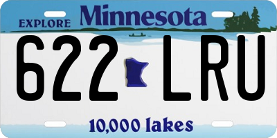 MN license plate 622LRU