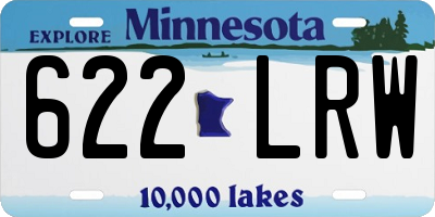 MN license plate 622LRW