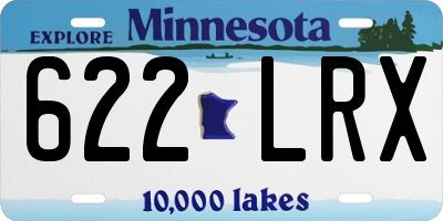 MN license plate 622LRX
