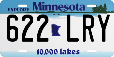 MN license plate 622LRY