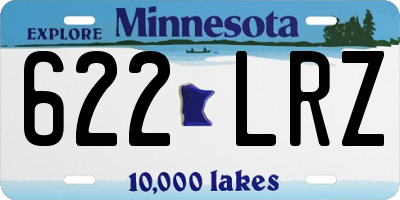 MN license plate 622LRZ