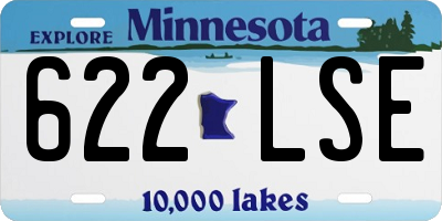 MN license plate 622LSE