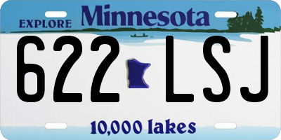 MN license plate 622LSJ