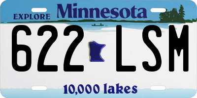 MN license plate 622LSM