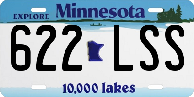 MN license plate 622LSS