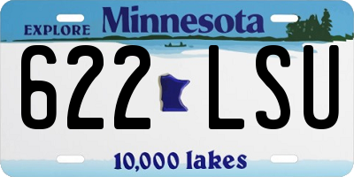 MN license plate 622LSU