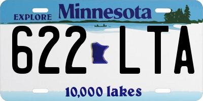 MN license plate 622LTA