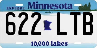 MN license plate 622LTB