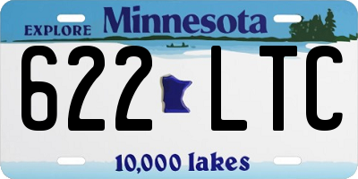 MN license plate 622LTC