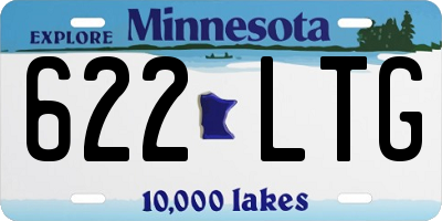 MN license plate 622LTG