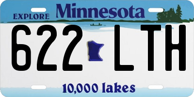 MN license plate 622LTH
