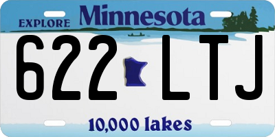 MN license plate 622LTJ