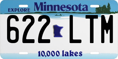 MN license plate 622LTM