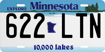 MN license plate 622LTN