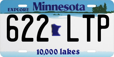 MN license plate 622LTP
