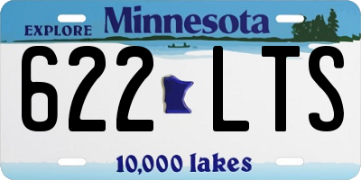 MN license plate 622LTS