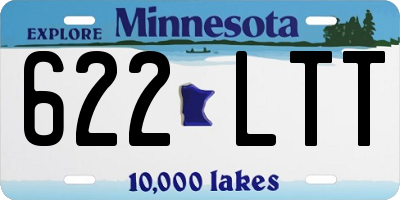 MN license plate 622LTT