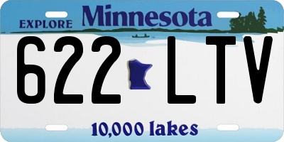 MN license plate 622LTV