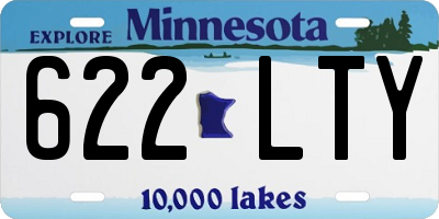 MN license plate 622LTY