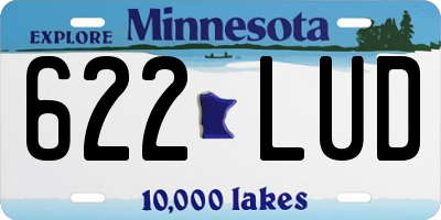 MN license plate 622LUD